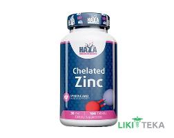Haya Labs (Хайя Лабс) Цинк бісгліцинат табл. 30 мг №100