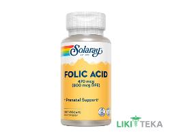 Solaray (Соларей) Фолієва кислота капсули №100