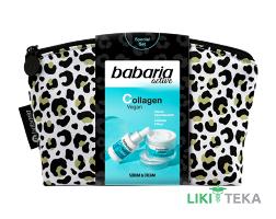 Набор Бабария (Babaria) Коллаген (крем 50 мл + сыворотка 30 мл + косметичка с принтом)