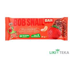 Равлик Боб (Bob Snail) Батончик яблуко, полуниця, кеш`ю, кріспи кіноа 35 г