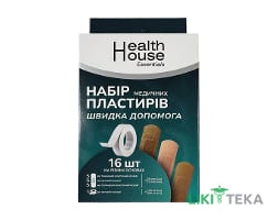 Набор пластырей медицинских Скорая помощь (Health House) Хелз Хаус на разл. основах №16