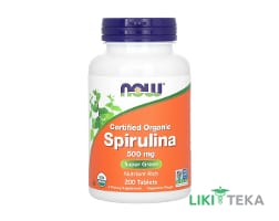 NOW (Нау) Спіруліна табл. 500 мг №200