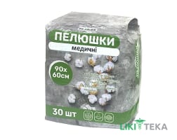 Пелюшки медичні абсорбуючі Dr. Bauer Soft 60 х 90 см №30