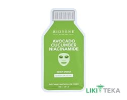 Биовен (Biovene) Маска для лица тканевая из авокадо и ниацинамидом 25 мл
