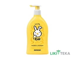 Саносан Кідс (Sanosan Kids) 2 в 1 Шампунь-гель дитячий Банан 400 мл