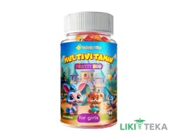 Мультивітаміни Fruitty Zoo Tabula Vita (Табула Віта) желейки для дівчаток №60