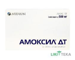 Амоксил Дт таблетки, дисперг., по 500 мг №20 (10х2)